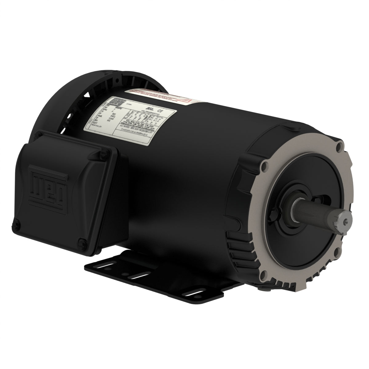 2HP WEG 1800RPM 143/5TC TEFC 3PH MOTOR 00218ET3E145TC-S